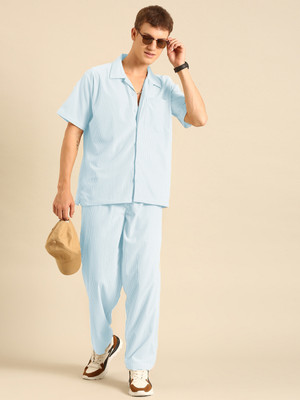 JOVEN Solid Men Track Suit