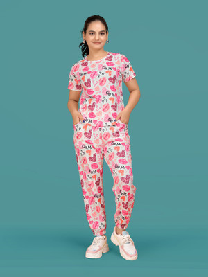 SAKARMAA Floral Print Women Track Suit