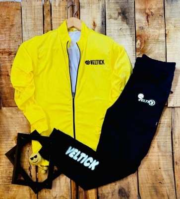 Veltick Solid Men Track Suit