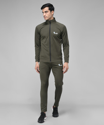 Veltick Solid Men Track Suit