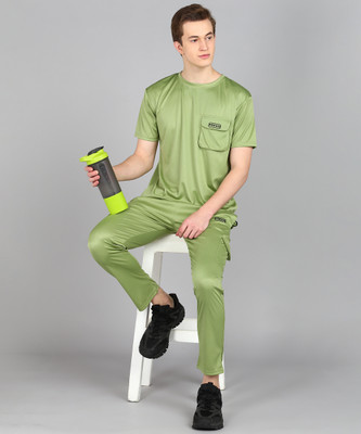 Preen Solid Men Track Suit
