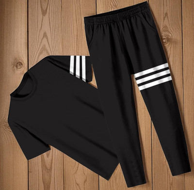 MOJAMEDI Striped Men Track Suit