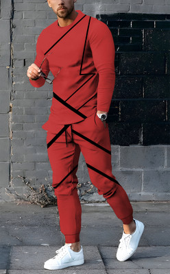 KELONBRO Striped Men Track Suit