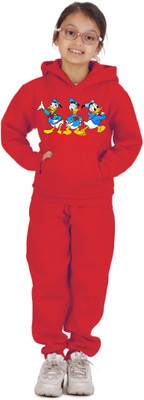 ALPHINE Graphic Print Boys & Girls Track Suit