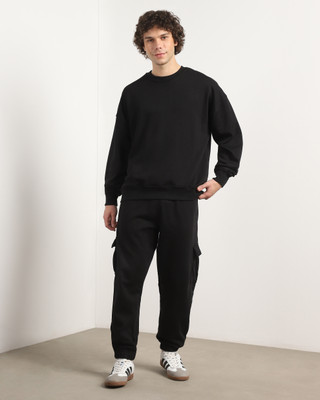 NOBERO Solid Men Track Suit