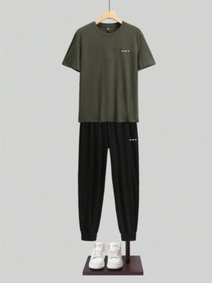 M7 By Metronaut Solid Men Track Suit