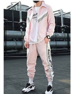 Yellow Tree Printed Men Track Suit
