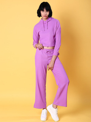 Freehand Solid Women Track Suit