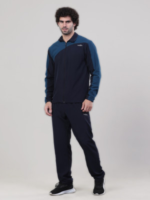 CANJUICE Colorblock Men Track Suit