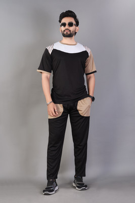 DR Brand Solid Men Track Suit
