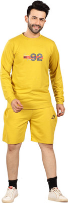 FICON Solid Men Track Suit