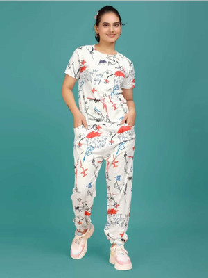 XPIOX Women Printed Multicolor Shirt & Pyjama set