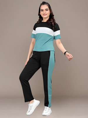 DTR FASHION Colorblock Women Track Suit