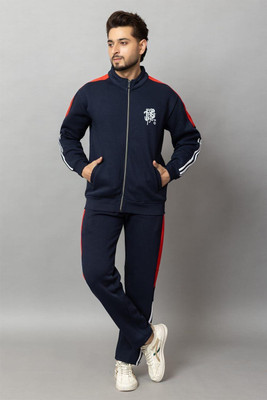 ELITE KNITWEARS Solid Men Track Suit