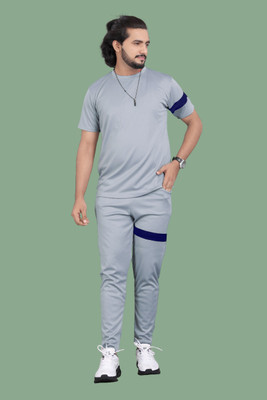 UNIANTA Striped Men Track Suit