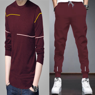 Reya Solid Men Track Suit