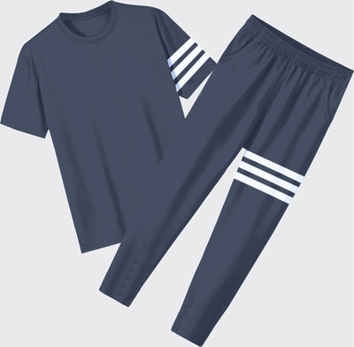 FUBACK Solid Men Track Suit