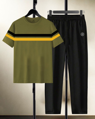 AOOSH Colorblock Men Track Suit