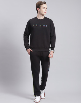 MONTE CARLO Solid, Printed Men Track Suit