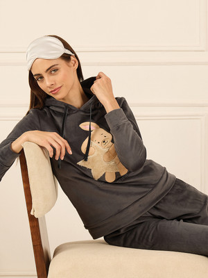 SWEET DREAMS Solid Women Track Suit
