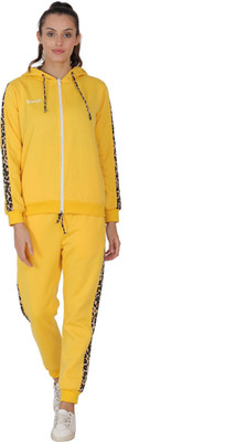 CLOTHINK India Solid Women Track Suit