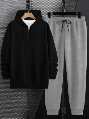 BLIVE Solid Men Track Suit