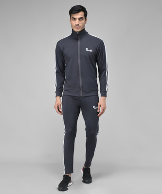 Veltick Solid Men Track Suit