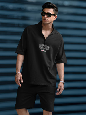 MANIAC Solid Men Track Suit