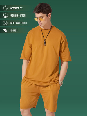 MANIAC Solid Men Track Suit