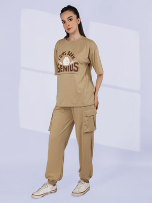 CHKOKKO Printed Women Track Suit