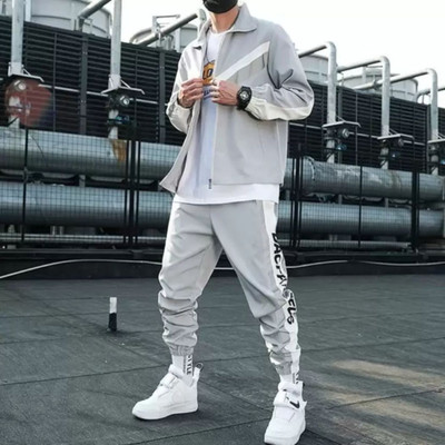 Yellow Tree Printed Men Track Suit