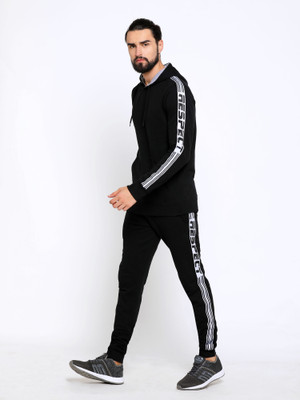MANIAC Solid Men Track Suit