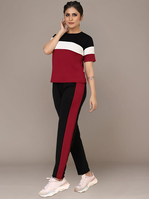 DTR FASHION Colorblock Women Track Suit