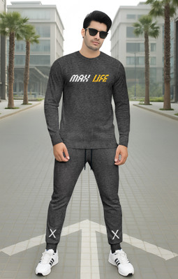 CATCHO Printed Men Track Suit