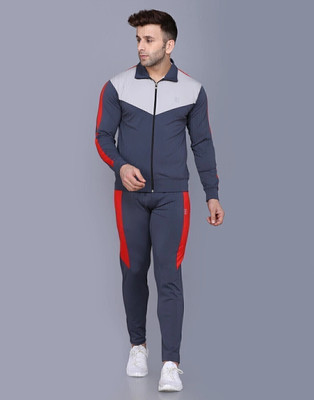 Praume Self Design Men Track Suit