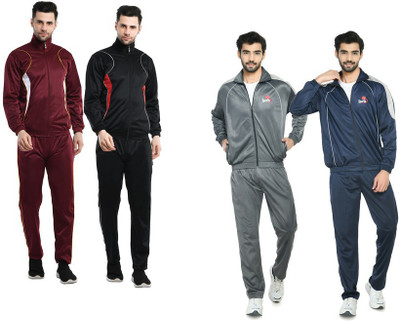 Indistar Self Design Men Track Suit