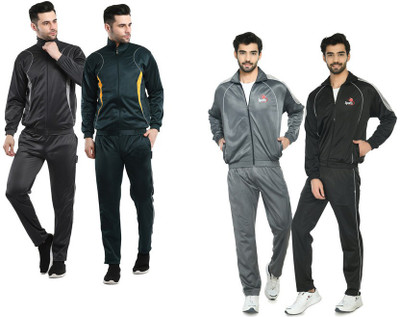 Indistar Self Design Men Track Suit