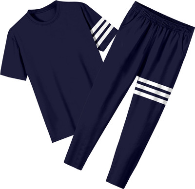 FUBACK Striped Men Track Suit