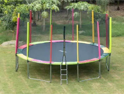 jumprfit 16Ft Trampoline with Enclosure trampoline for kids adults jumping mat safety net Trampoline(Off-Ground)