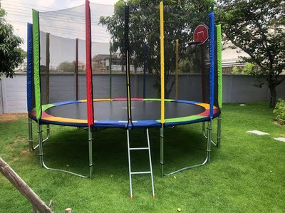 Step Over JUMPING JHULA ||MELA || BOUNCY || 6 FT TRAMPOLINE Trampoline(Off-Ground)