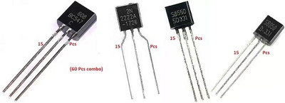 Amaze Trade 60pcs combo bc547,2n2222,S8550,S8050buyoriginalonlyfromamazetrade NPN Transistor(Number of Transistors 60)