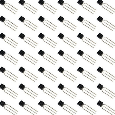 uneeds BC547 NPN General Purpose Transistor (BJT) 45V 100mA TO92 Package (Pack of 50) NPN Transistor(Number of Transistors 50)