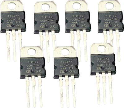 AVISRI 7 PCS TIP122 5A 100V Darlington High-Current NPN Transistor(Number of Transistors 7)