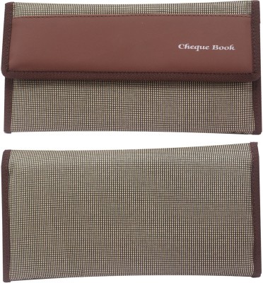 SB GRAND Multiple Cheque Book Holder,Matte Material,Holds Upto 3 Chequebook,6 Card,1 Pen(Brown)