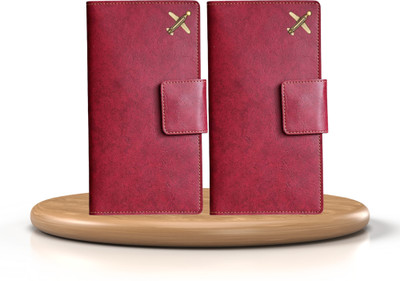 Vorak Ahimsa Stylish Gift Combo Bulk Set Passport Cover-Thanksgiving Gift(Red)
