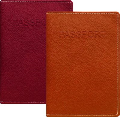 MATSS Passport Combo for Men and Women(Orange, Pink)