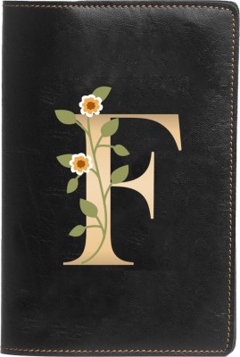 The Messy Corner Blossom Vegan Leather Unisex Passport Cover | F |(Black)