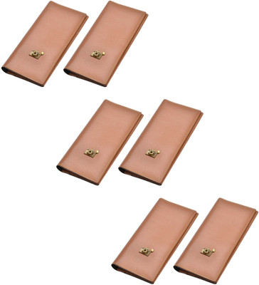 Vorak Ahimsa Stylish Document Holder Passport and Cover Checkbook Organiser(Beige)