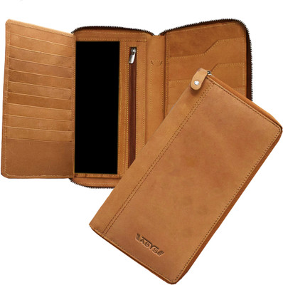 ABYS Festivals Special -Genuine Leather Passport Holder||Mobile Cover||Card Case(Tan)