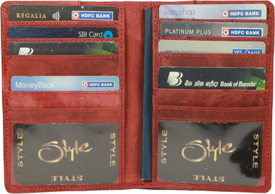 Kan 4 Card Holder(Set of 1, Maroon)